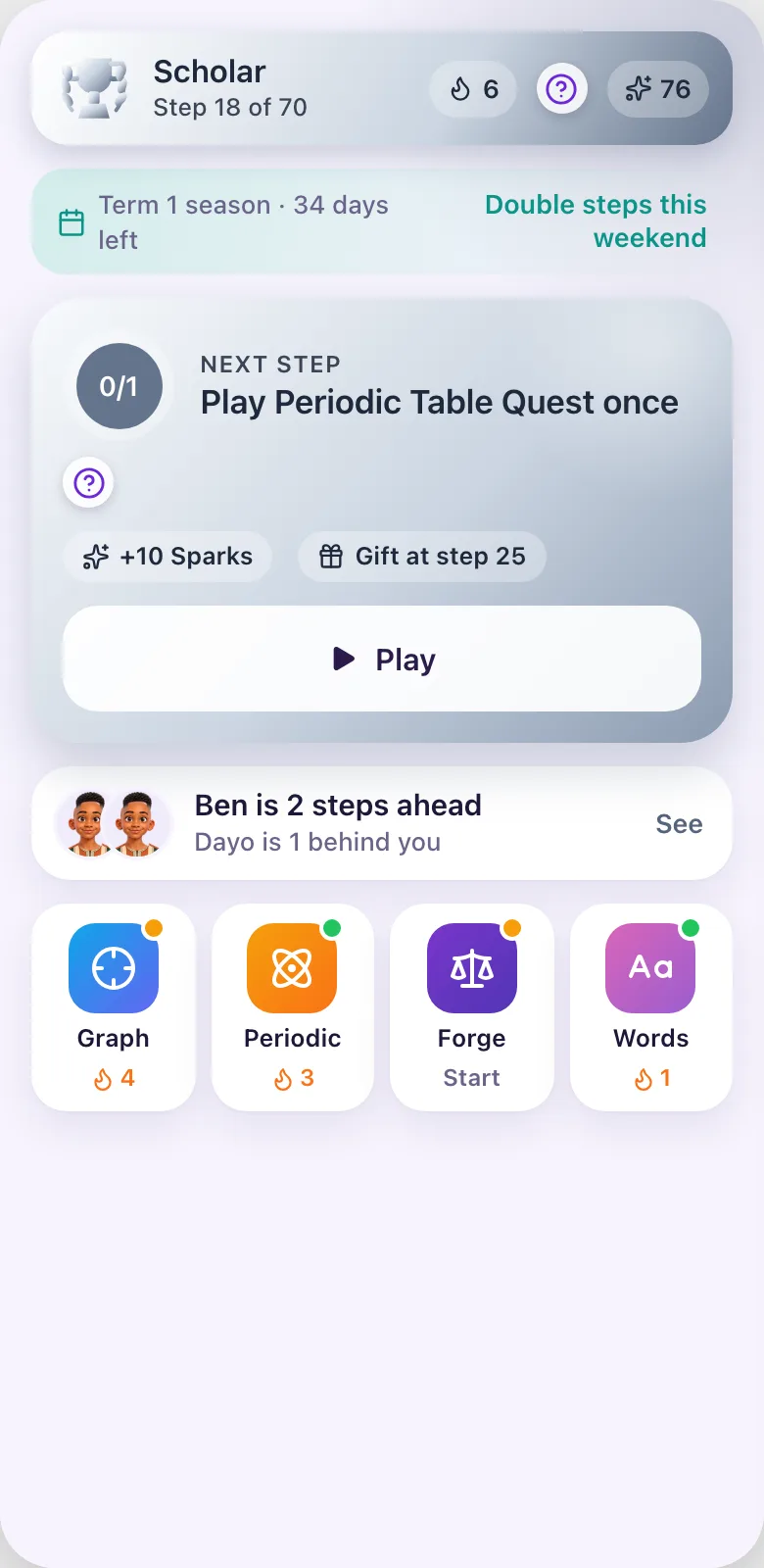 A screen from the MirrorMingo Arena