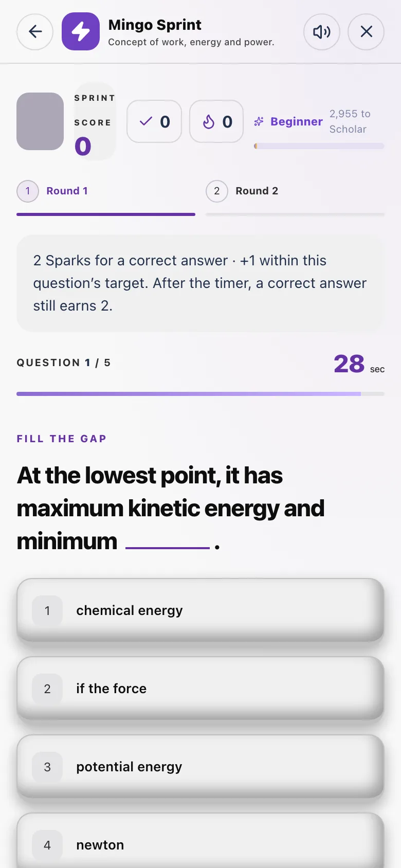 Beat the Clock: the seconds left show beside each question.