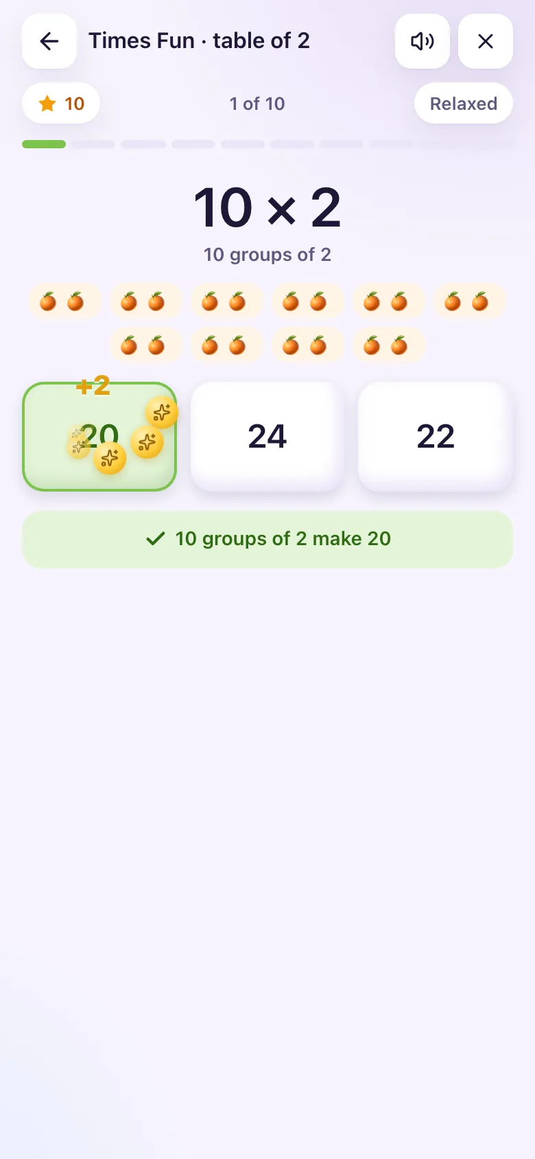 3 · Right answer: it turns green with a hint.